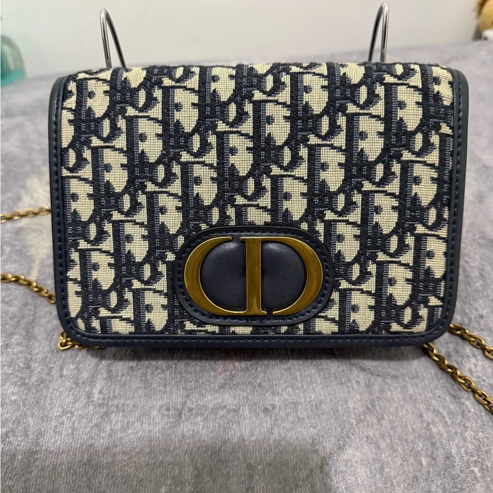 Dior Montaigne Oblique Waist Bag Black Chain Crossbody Bag - Picture 11 of 11